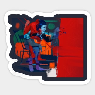 Abstract Cleaning Sticker